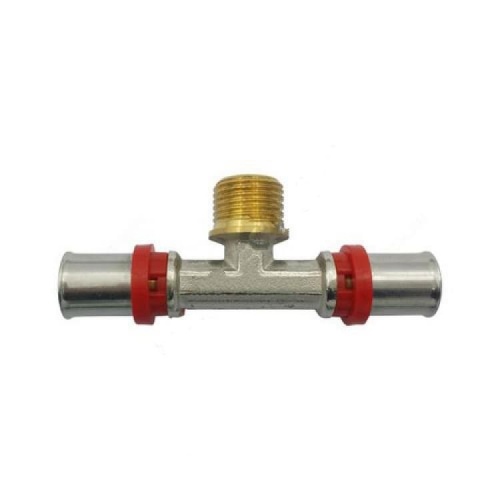 Тройник латунный 8012 Дн 20х3/4"х20 НР пресс Aquasfera Китай Тройник латунный 8012 Дн 20х3/4"х20 НР пресс Aquasfera Китай